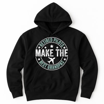 Retired Pilot Grandpa Copilot Airplane Captain Retirement Hoodie