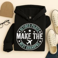 Retired Pilot Grandpa Copilot Airplane Captain Retirement Hoodie