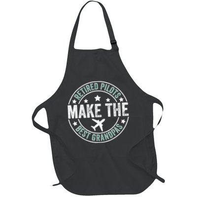 Retired Pilot Grandpa Copilot Airplane Captain Retirement Apron