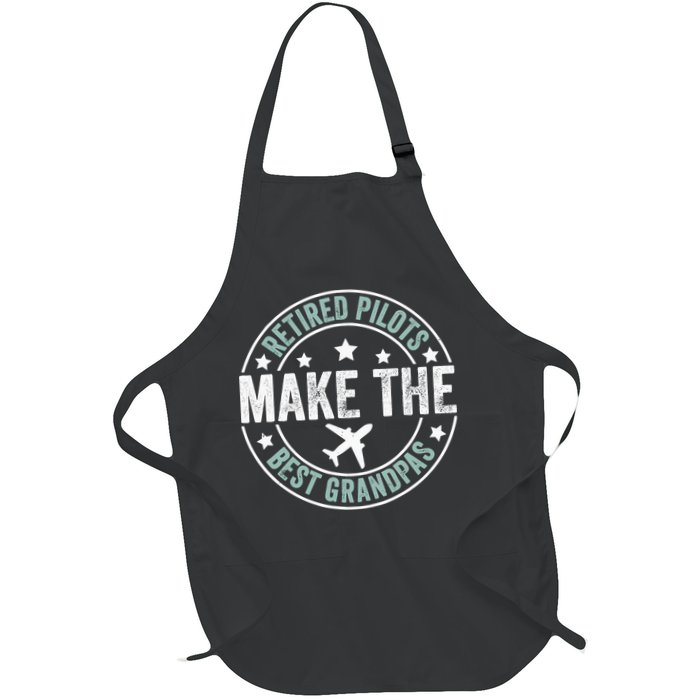 Retired Pilot Grandpa Copilot Airplane Captain Retirement Apron