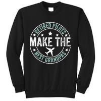 Retired Pilot Grandpa Copilot Airplane Captain Retirement Sweatshirt