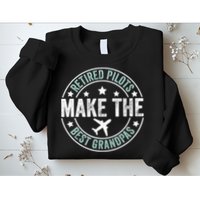 Retired Pilot Grandpa Copilot Airplane Captain Retirement Sweatshirt