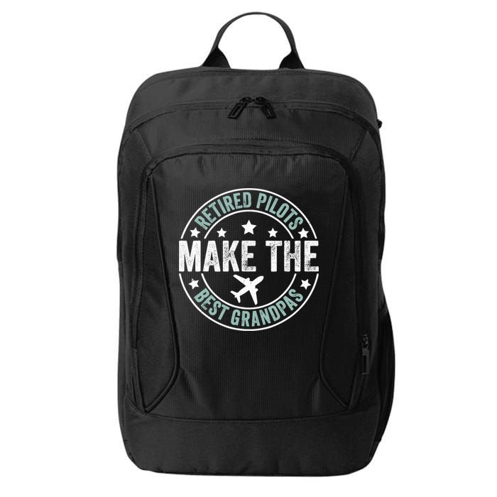Retired Pilot Grandpa Copilot Airplane Captain Retirement City Backpack