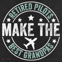 Retired Pilot Grandpa Copilot Airplane Captain Retirement Adult Drive Performance Visor