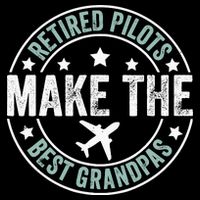 Retired Pilot Grandpa Copilot Airplane Captain Retirement Flat Bill Trucker Hat