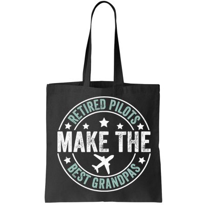 Retired Pilot Grandpa Copilot Airplane Captain Retirement Bag