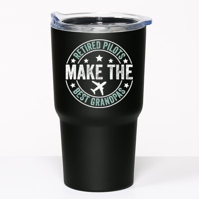 Retired Pilot Grandpa Copilot Airplane Captain Retirement Tumbler