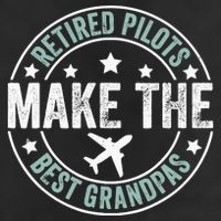 Retired Pilot Grandpa Copilot Airplane Captain Retirement 25L Jumbo Tote