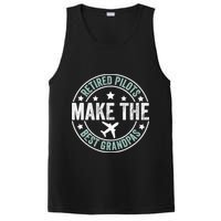 Retired Pilot Grandpa Copilot Airplane Captain Retirement PosiCharge Competitor Tank