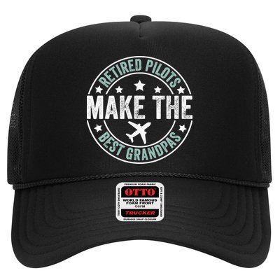 Retired Pilot Grandpa Copilot Airplane Captain Retirement Trucker Hat