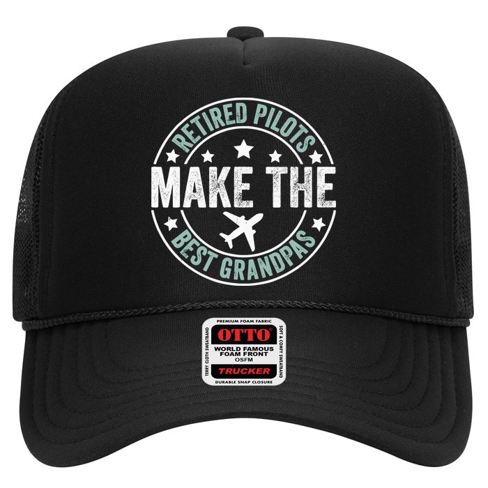 Retired Pilot Grandpa Copilot Airplane Captain Retirement Trucker Hat