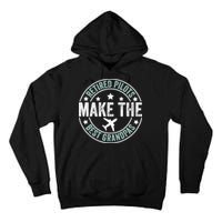 Retired Pilot Grandpa Copilot Airplane Captain Retirement Tall Hoodie