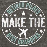 Retired Pilot Grandpa Copilot Airplane Captain Retirement Cotton Canvas Backpack