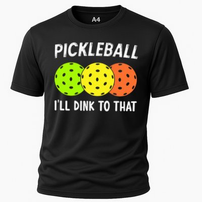 Retro Pickleball Gift Pickleball Players I'll Dink to That Performance Shirt