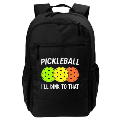 Retro Pickleball Gift Pickleball Players I'll Dink to That Backpack