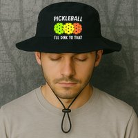 Retro Pickleball Gift Pickleball Players I'll Dink to That Bucket Hat