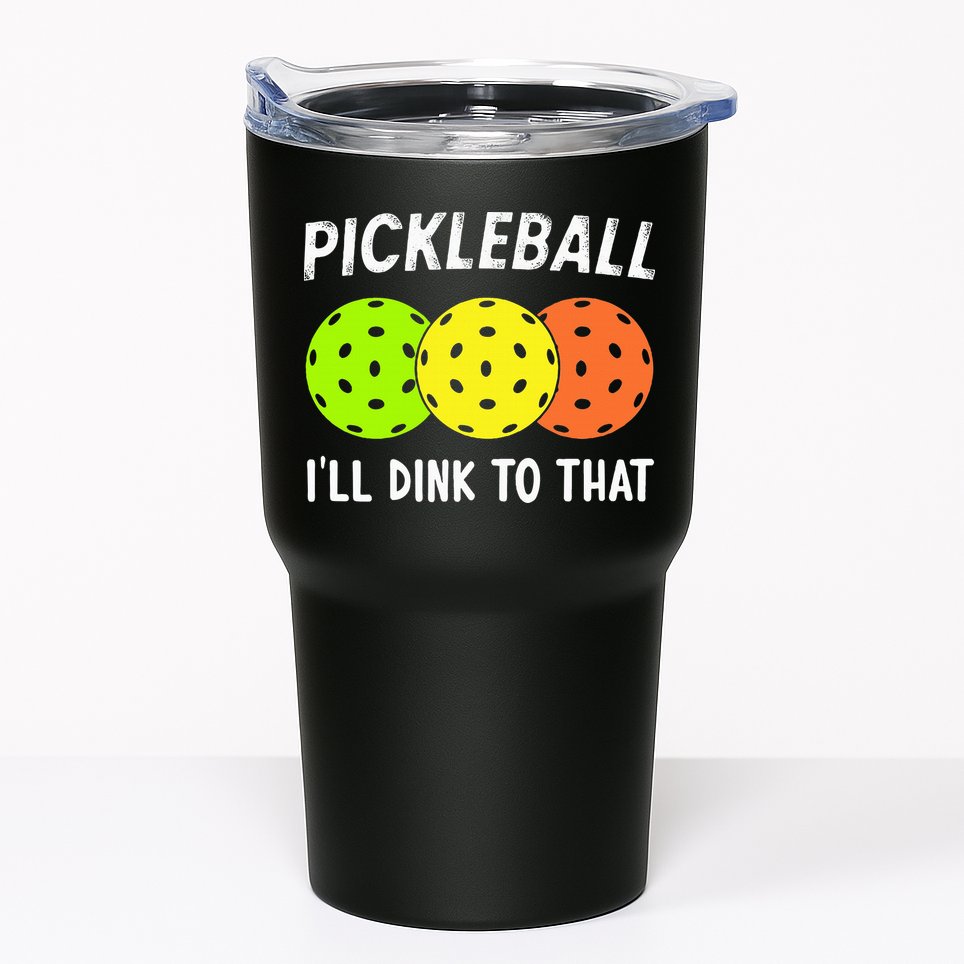 Retro Pickleball Gift Pickleball Players I'll Dink to That Tumbler