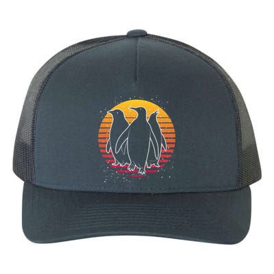 Retro Penguin Gift Yupoong Adult 5-Panel Trucker Hat