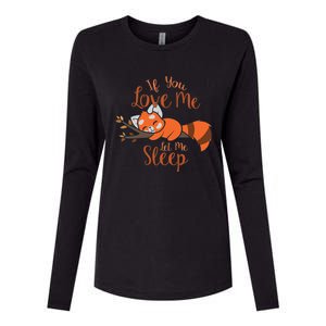 Red Panda Gift Red Panda Lover Gift Red Panda Gift Womens Cotton Relaxed Long Sleeve T-Shirt