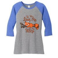 Red Panda Gift Red Panda Lover Gift Red Panda Gift Women's Tri-Blend 3/4-Sleeve Raglan Shirt