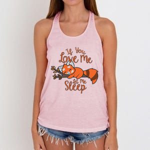 Red Panda Gift Red Panda Lover Gift Red Panda Gift Women's Knotted Racerback Tank