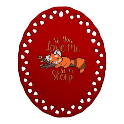 Red Panda Gift Red Panda Lover Gift Red Panda Gift Ceramic Oval Ornament