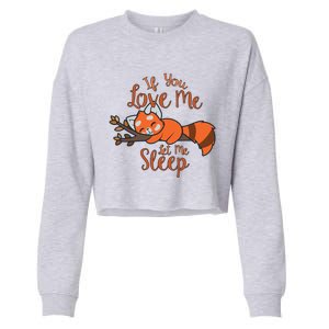 Red Panda Gift Red Panda Lover Gift Red Panda Gift Cropped Pullover Crew