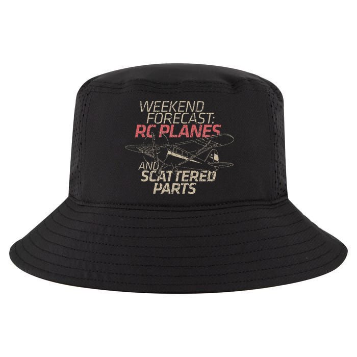 RC Plane Gift Weekend Forecast RC Pilot Model Airplane Lover Cool Comfort Performance Bucket Hat