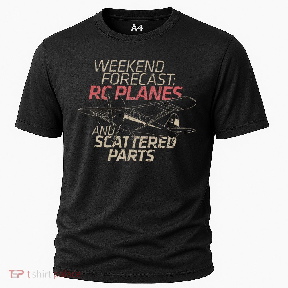 RC Plane Gift Weekend Forecast RC Pilot Model Airplane Lover Performance Shirt