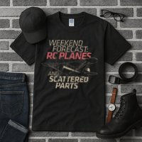 RC Plane Gift Weekend Forecast RC Pilot Model Airplane Lover Tall T-Shirt