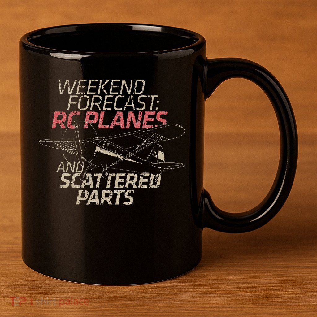 RC Plane Gift Weekend Forecast RC Pilot Model Airplane Lover 11oz C Handle Ceramic Mug
