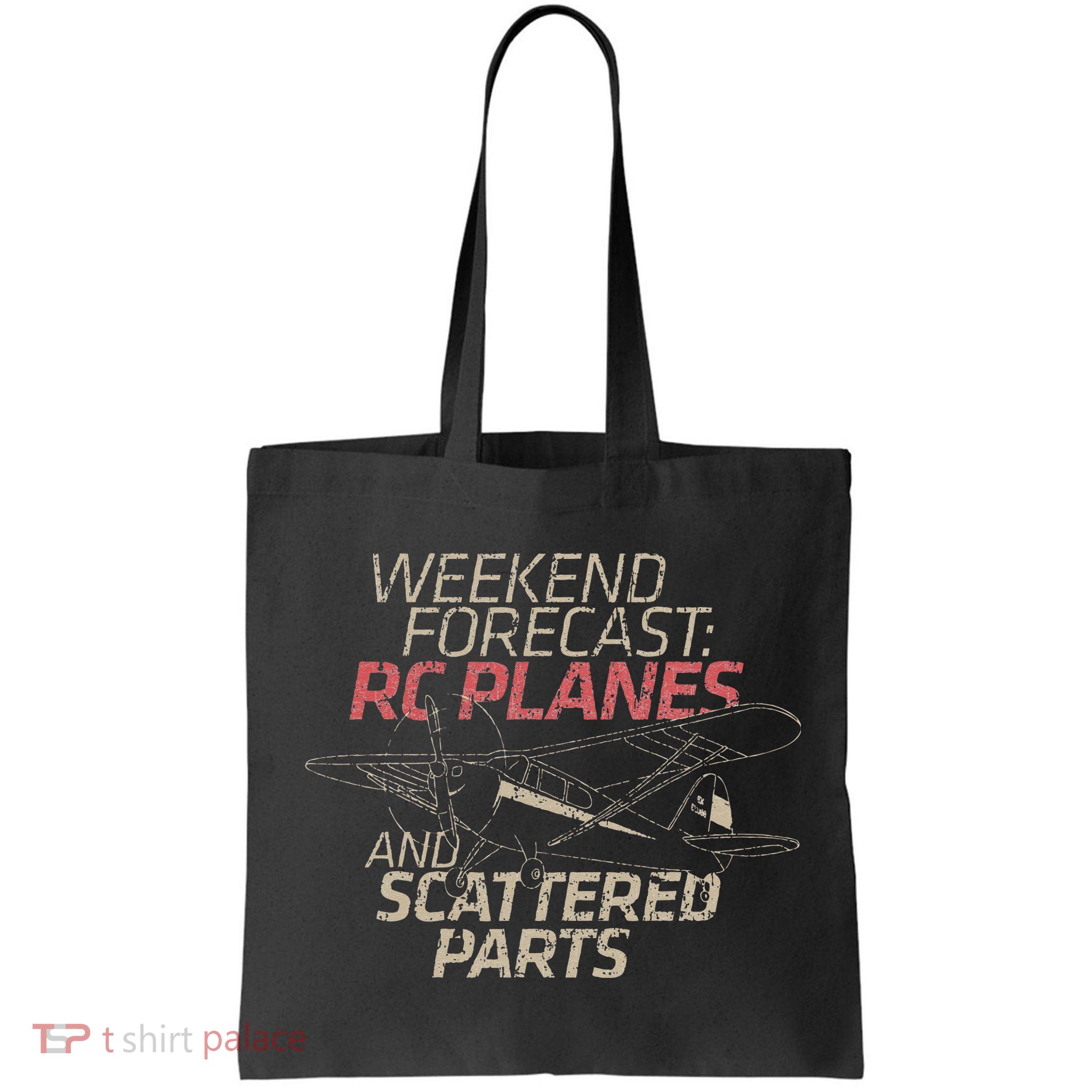 RC Plane Gift Weekend Forecast RC Pilot Model Airplane Lover Bag