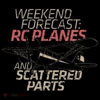 RC Plane Gift Weekend Forecast RC Pilot Model Airplane Lover Pom Pom 12in Knit Beanie