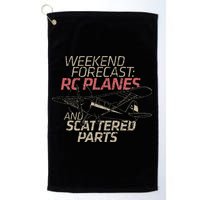 RC Plane Gift Weekend Forecast RC Pilot Model Airplane Lover Golf Towel
