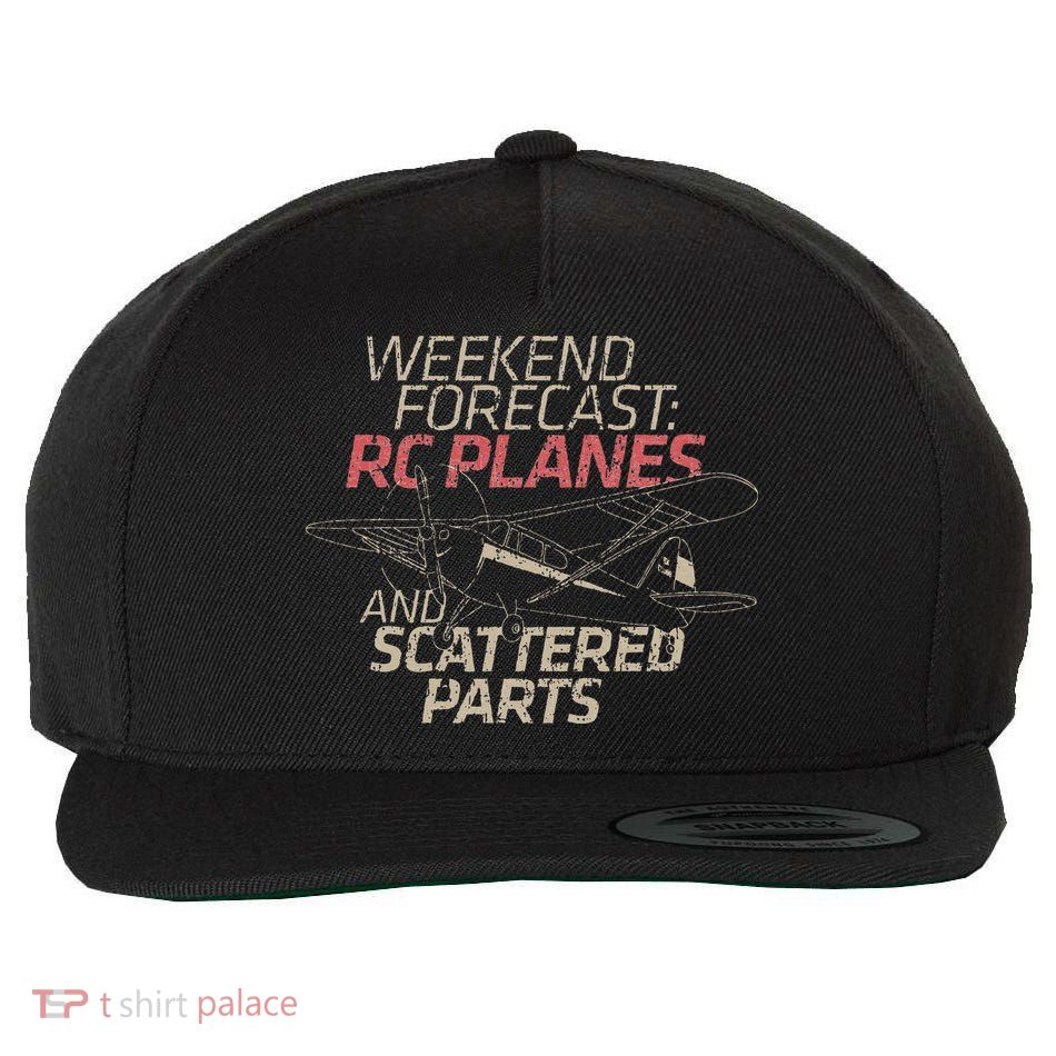 RC Plane Gift Weekend Forecast RC Pilot Model Airplane Lover Wool Snapback Cap