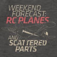 RC Plane Gift Weekend Forecast RC Pilot Model Airplane Lover Vector Backpack