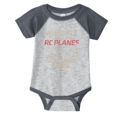 RC Plane Gift Weekend Forecast RC Pilot Model Airplane Lover Infant Baby Jersey Bodysuit