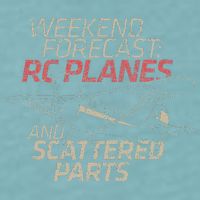 RC Plane Gift Weekend Forecast RC Pilot Model Airplane Lover Sueded Cloud Jersey T-Shirt