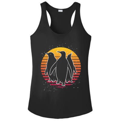 Retro Penguin Gift Ladies PosiCharge Competitor Racerback Tank