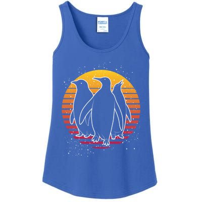 Retro Penguin Gift Ladies Essential Tank