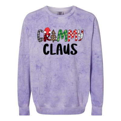 Red Plaid Grammy Claus Santa Xmas Family Matching Christmas Gift Colorblast Crewneck Sweatshirt