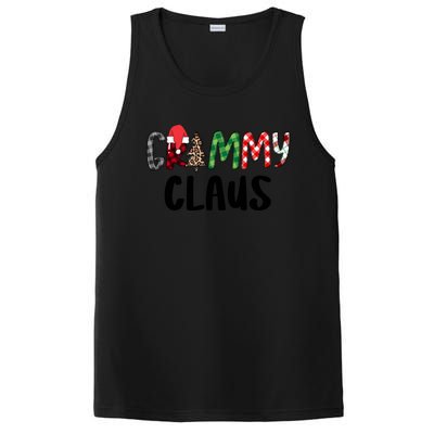 Red Plaid Grammy Claus Santa Xmas Family Matching Christmas Gift PosiCharge Competitor Tank