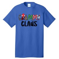 Red Plaid Grammy Claus Santa Xmas Family Matching Christmas Gift Tall T-Shirt