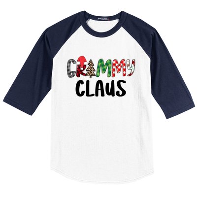 Red Plaid Grammy Claus Santa Xmas Family Matching Christmas Gift Baseball Sleeve Shirt