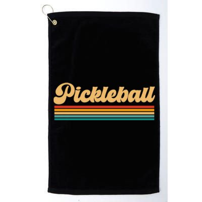 Retro Pickleball Gift Platinum Collection Golf Towel