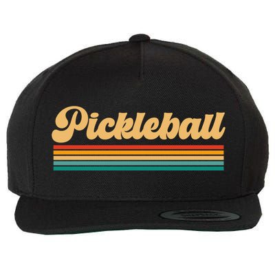Retro Pickleball Gift Wool Snapback Cap