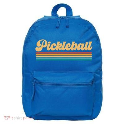 Retro Pickleball Gift 16 in Basic Backpack