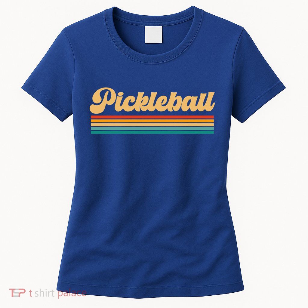 Retro Pickleball Gift Womens T-Shirt