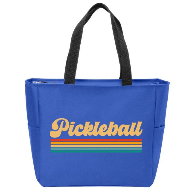 Retro Pickleball Gift Zip Tote Bag