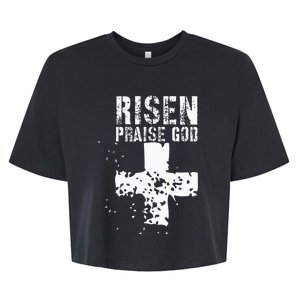 RISEN PRAISE GOD Bella+Canvas Jersey Crop Tee